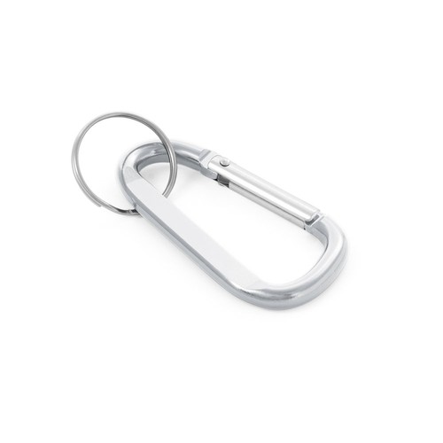 MATTHEW. Mousqueton en aluminium avec anneau porte-clé - 2