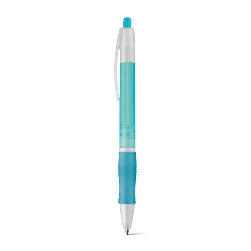 azul claro SLIM BK. Bolígrafo ABS con antideslizante