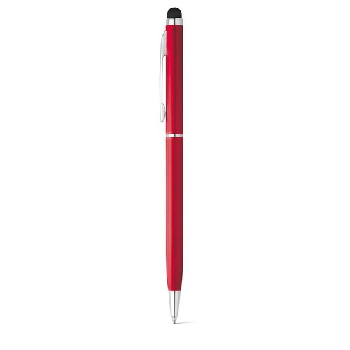 red ZOE. Bolígrafo de aluminio con mecanismo de giro y punta táctil