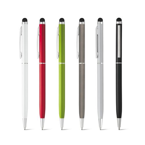 ZOE. Stylo en aluminium avec mécanisme twist et embout tactile - 1