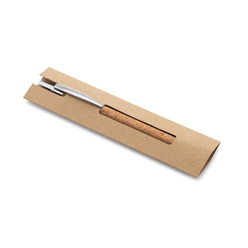 NATURA. Stylo en liège et aluminium recyclé (100 % rAL) avec clip - 5