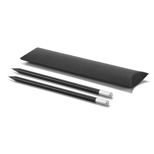 plateado satinado BRENTANO. Set de dos lápices afilados