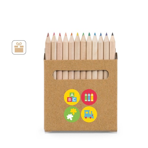 COLOURED. CAJA CON 12 LÁPICES DE COLOR