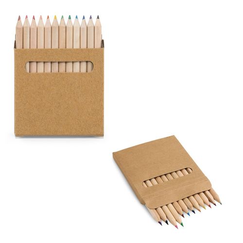 COLOURED. Boîte avec 12 crayons de couleur - 1