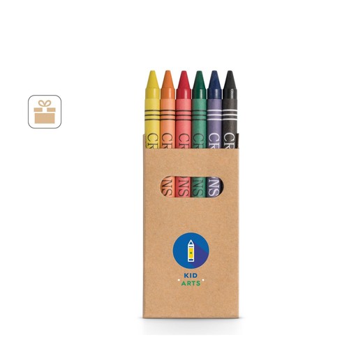 EAGLE. CAJA CON 6 LÁPICES DE CERA