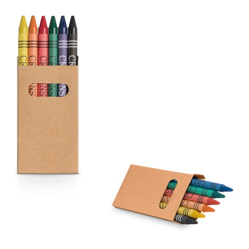 EAGLE. Boîte avec 6 crayons de cire, RIONDET SERIPUB, EYBENS