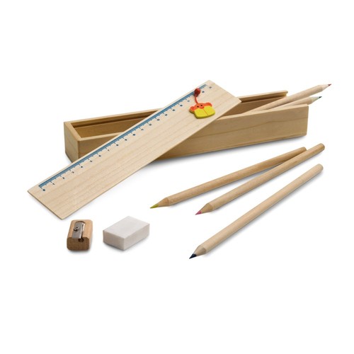 DOODLE. Set de dessin fourni dans une boîte en bois - 2