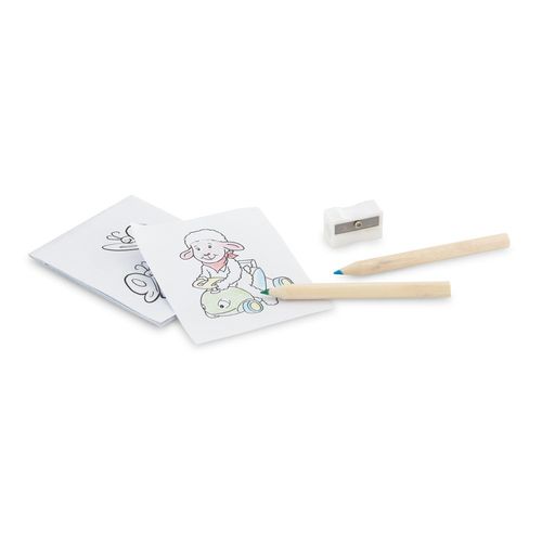 natural ANIM. Conjunto para colorir com lápis de cor