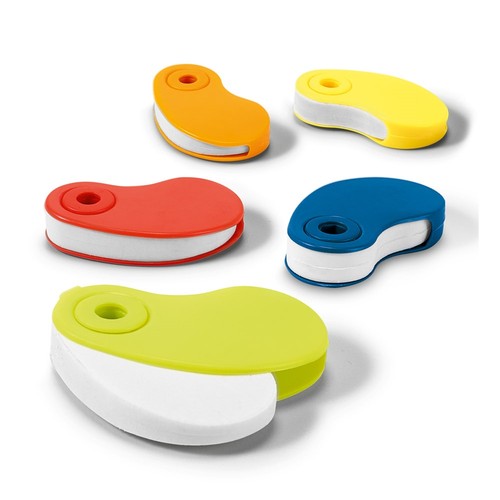 SIZA. Goma de borrar TPR blanca con protector de PP, Merchandising, artículos personalizados para tu promoción de marca