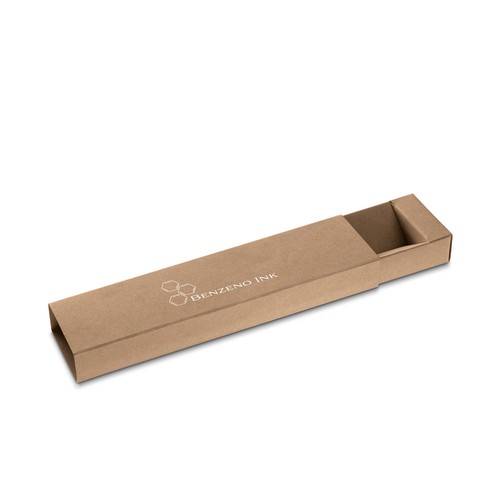PENDULO. ESTUCHE DE PAPEL 100 % RECICLADO PARA 1 BOLÍGRAFO