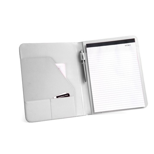 FITZGERALD. Portafolios A4 en PU y 800D con bloc de páginas rayadas