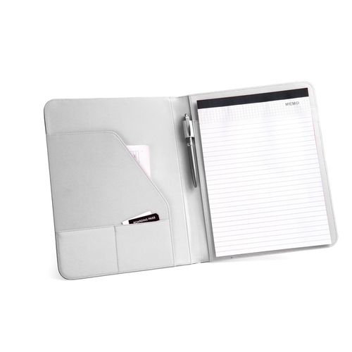 FITZGERALD. Portafolios A4 en PU y 800D con bloc de páginas rayadas