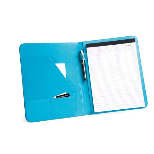 FITZGERALD. Portafolios A4 en PU y 800D con bloc de páginas rayadas