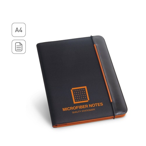 FITZGERALD. PORTAFOLIOS A4 EN PU Y 800D CON BLOC DE PÁGINAS RAYADAS