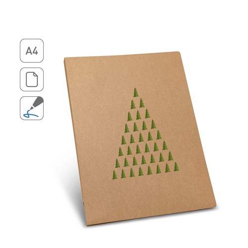 POE. CARPETA PARA DOCUMENTOS A4 FABRICADA CON PAPEL 100 % RECICLADO (450 G/M²)