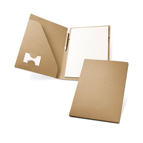 POE. CARPETA PARA DOCUMENTOS A4 FABRICADA CON PAPEL 100 % RECICLADO (450 G/M²)