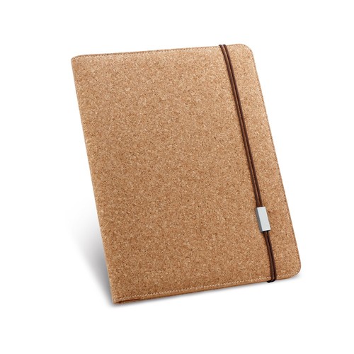natural SERPA. Carpeta de corcho A4 con un bloque de páginas lisas