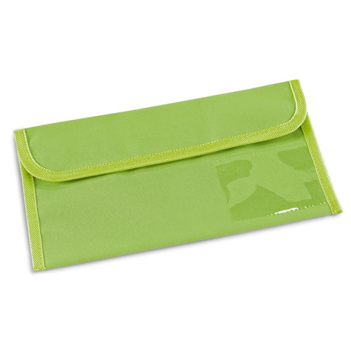 verde claro AIRLINE. Porta documentos de viaje