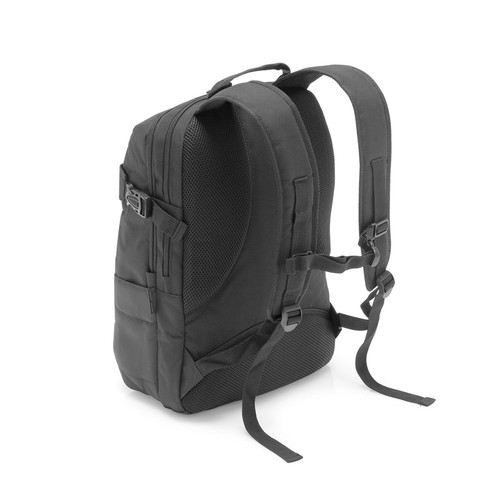 black ZIPPERS BPACK. Mochila para portátil de 15.6'' en poliéster 300D y jacquard 840D