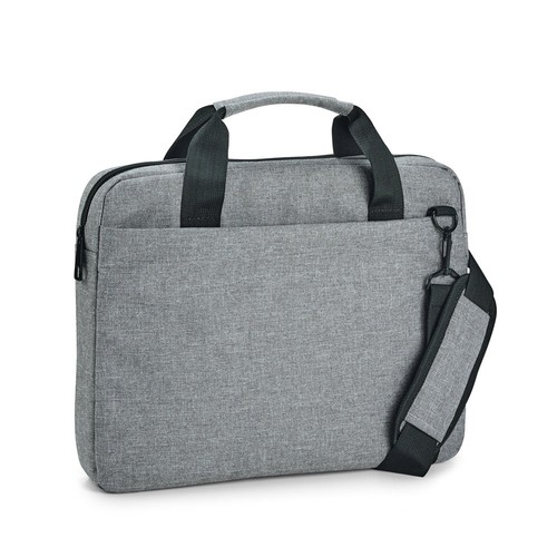gris claro GRAPHS LAPTOP. Carpeta para portátil de 14'' en poliéster 600D