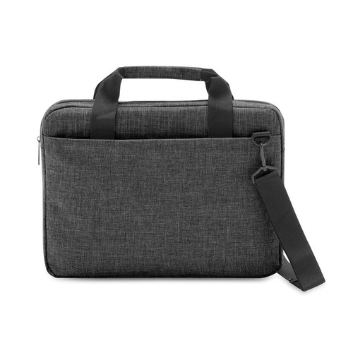 gris oscuro GRAPHS LAPTOP. Carpeta para portátil de 14'' en poliéster 600D