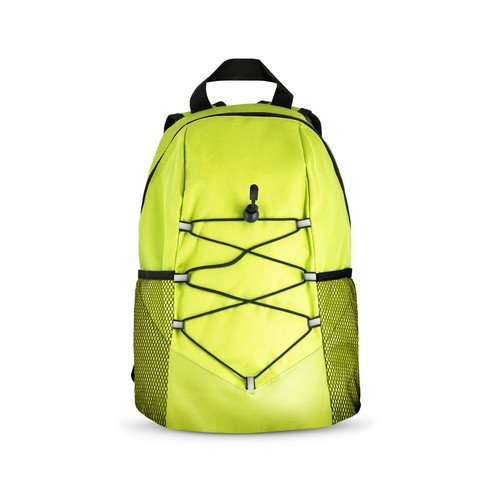 verde claro TURIM. Mochila en poliéster reciclado 600D