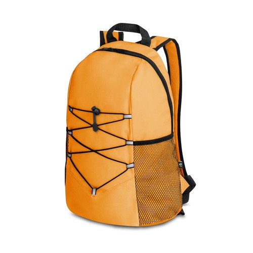 orange TURIM. Mochila en poliéster reciclado 600D
