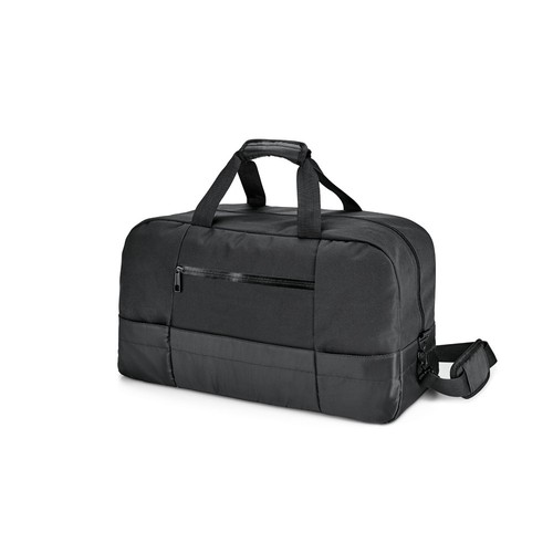 black ZIPPERS SPORT. Bolsa de deporte ejecutiva en jacquard 840D y poliéster 300D