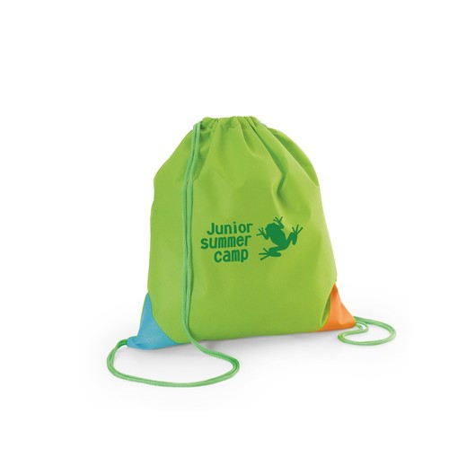 BISSAYA. SACO COLORIDO EM NÃO-TECIDO COM CORDÃO (80 G/M²)