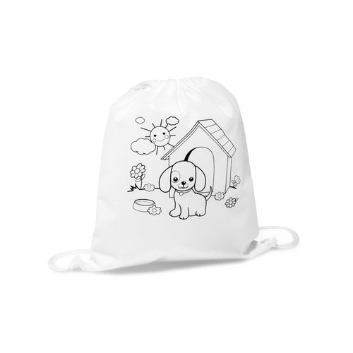 DRAWS. Sac à cordon pour enfant pour le coloriage (80 g/m²) - 2