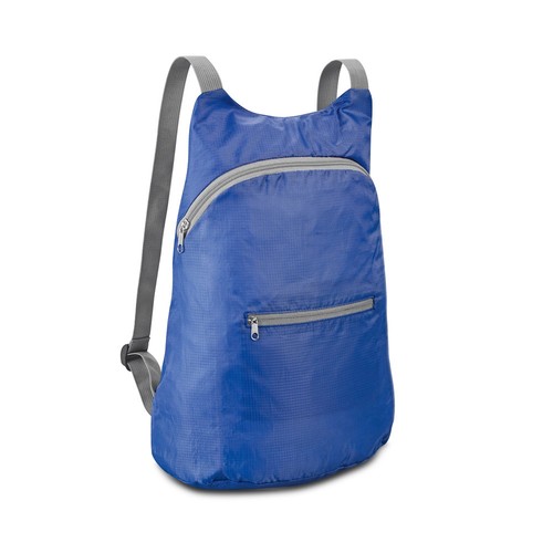 azulón BARCELONA. Mochila plegable poliéster 210D ripstop