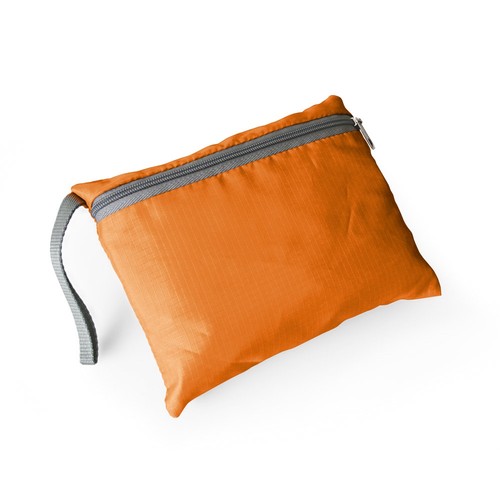 orange BARCELONA. Mochila plegable poliéster 210D ripstop