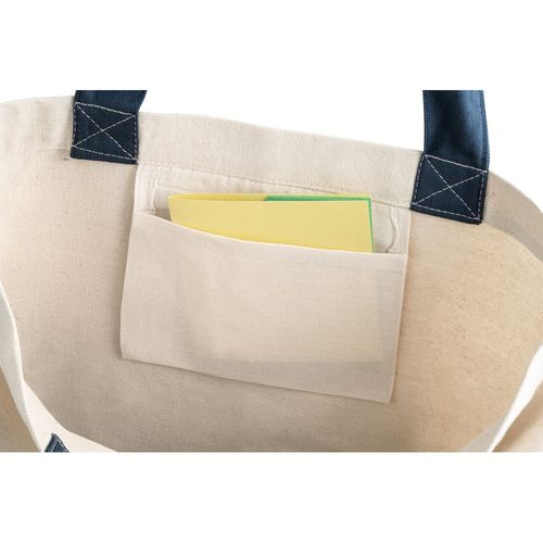 blue EDMONTON. Bolsa de lona 100% algodón (280 g/m²)
