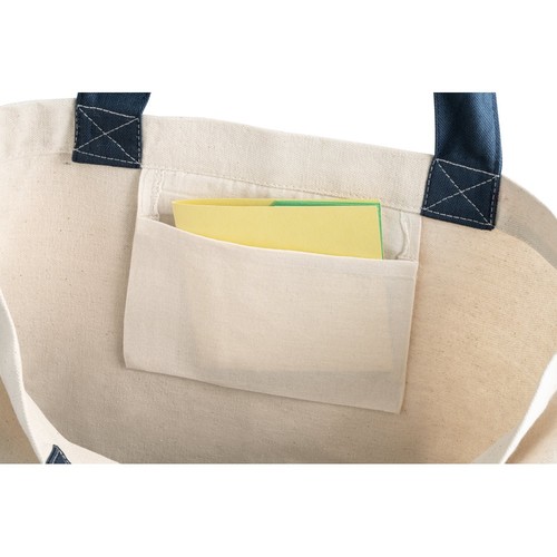 blue EDMONTON. Bolsa de lona 100% algodón (280 g/m²)