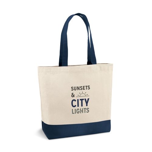 blue EDMONTON. Bolsa de lona 100% algodón (280 g/m²)