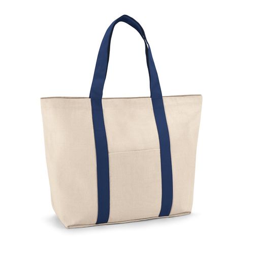 VILLE. Sac en toile 100% coton avec poche frontale et intérieure (280 g/m²) - 2