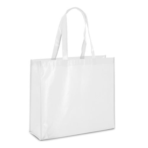 white MILLENIA. Bolso laminado no tejido (110 g/m²)