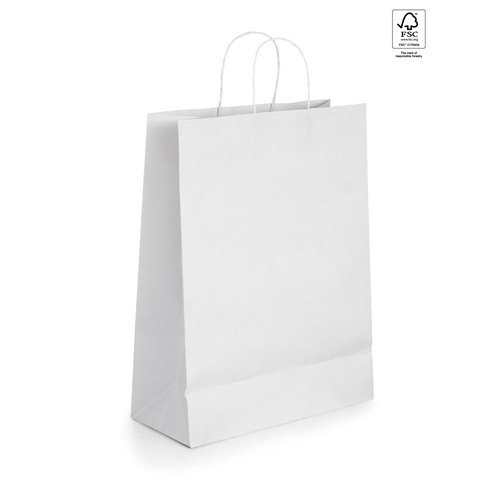white CABAZON. Bolsa de papel kraft (90 g/m²)