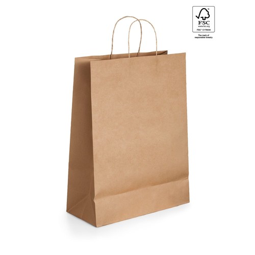 natural LEIA. Bolsa de papel kraft (115 g/m²)