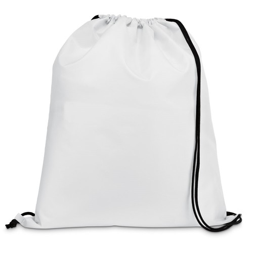 white CARNABY. Mochila con cordón 210D