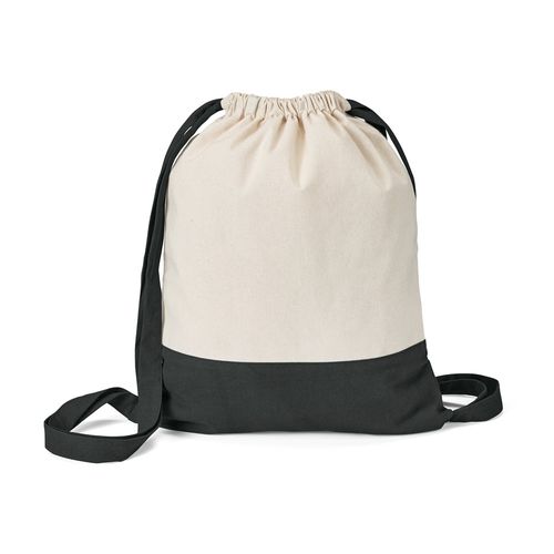 black ROMFORD. Mochila 100% algodón (180 g/m²)