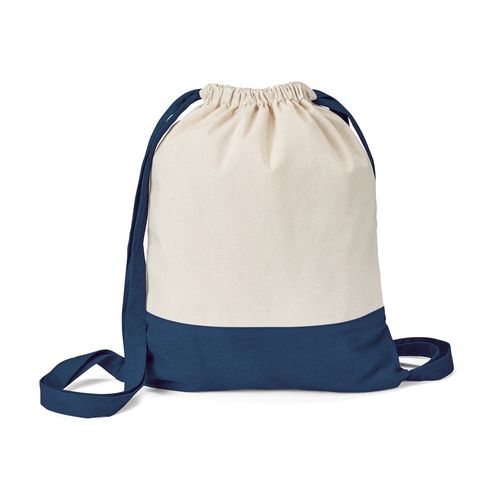 azul marino ROMFORD. Mochila 100% algodón (180 g/m²)