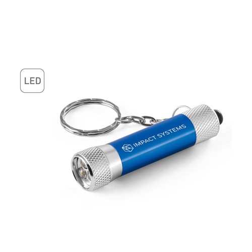 LERGAN. LLAVERO DE ALUMINIO CON LINTERNA DE 3 LED