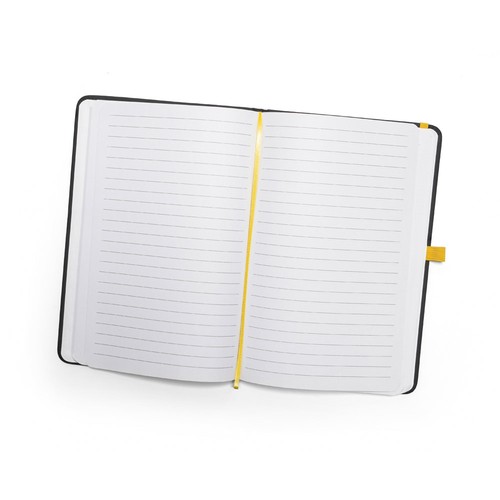 yellow CORBIN. Cuaderno A5 en PU con hojas rayadas