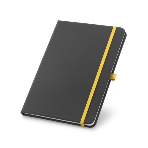 yellow CORBIN. Cuaderno A5 en PU con hojas rayadas