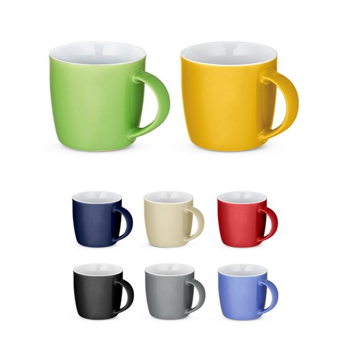 COMANDER. TAZA DE CERÁMICA CON ACABADO BRILLANTE, 370 ML