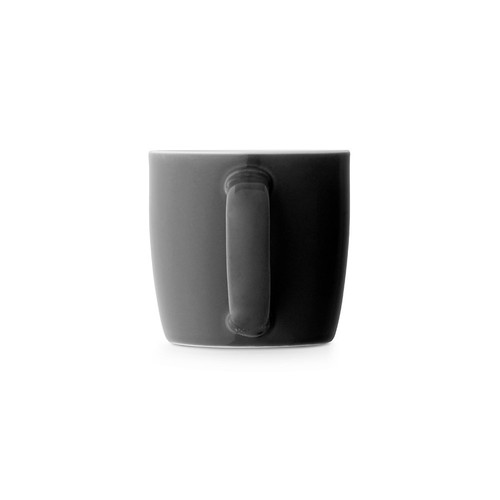 black COMANDER. Taza de cerámica con acabado brillante, 370 ml