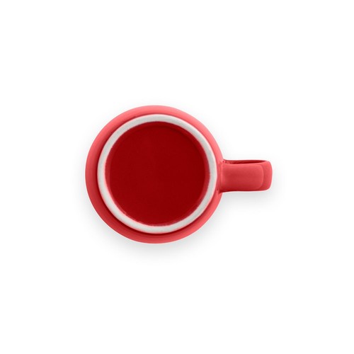 red COMANDER. Taza de cerámica con acabado brillante, 370 ml