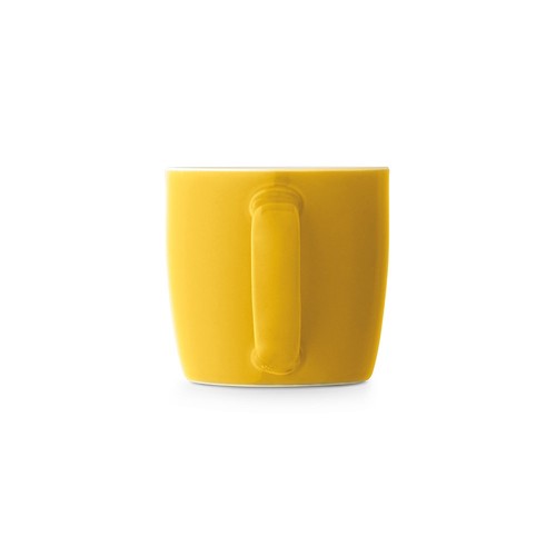 yellow COMANDER. Taza de cerámica con acabado brillante, 370 ml