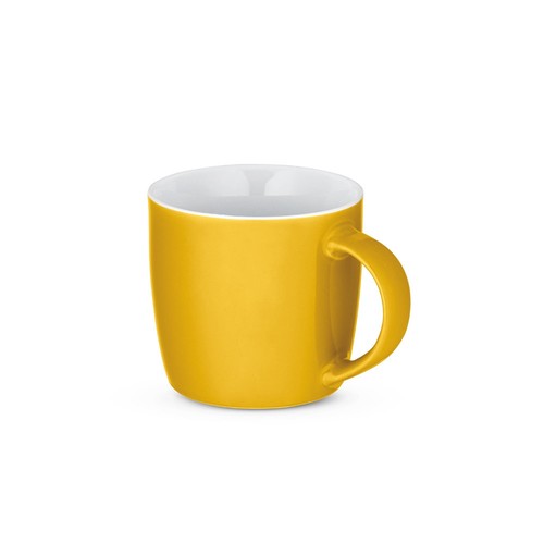 yellow COMANDER. Taza de cerámica con acabado brillante, 370 ml